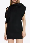 Jacquemus Trapèze Mini Dress In Black
