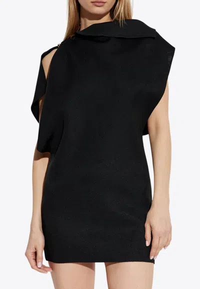 Jacquemus Trapèze Mini Dress In Black