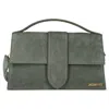 Jacquemus La Montagne Le Grand Bambino Bag In Green Leather In Green