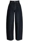 Jacquemus Women De-nimes Ovalo Denim Pants In Blue