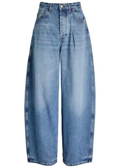 JACQUEMUS JACQUEMUS LA OVALO DE-NÎMES WIDE BARREL-LEG JEANS