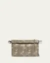 Jacquemus La Petit Pochette Rond Snakeskin-embossed Clutch Bag In La Petite Pochette Rond C