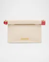 Jacquemus La Petit Rond Carré Linen Clutch Bag