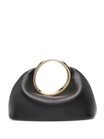 Jacquemus La Petite Calino Leather Tote Bag In Black