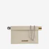 Jacquemus La Petite Clutch Bag Rond Carrè In Light Ivory