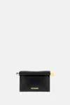 Jacquemus Pochette Rond Negro Esfera Cubo Logo In Black