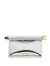Jacquemus La Petite Pochette Clutch Bag In Silver
