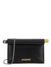 Jacquemus Black La Petite Pochette Rond Carr Bag In Black