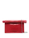 Jacquemus Small Round Crocodile Chain Strap Bag