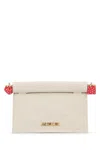 Jacquemus Pochette Small Embellished Leather-trimmed Canvas Clutch