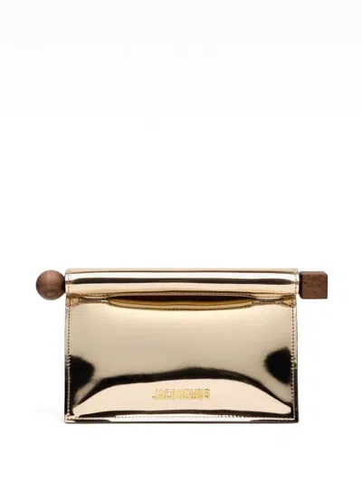 Jacquemus La Petite Pochette Rond C In Gold