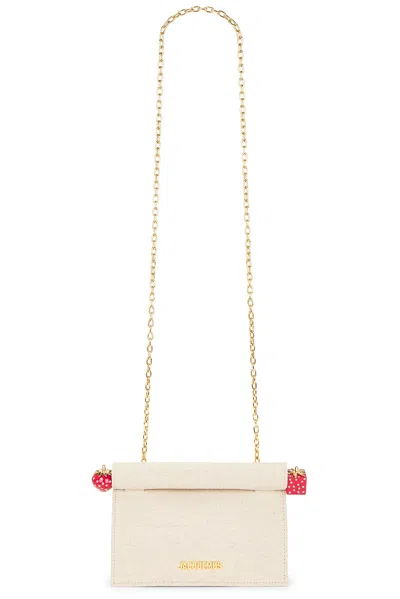 Jacquemus La Petite Pochette Rond C In Gray