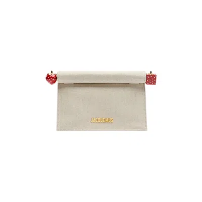 Pre-owned Jacquemus La Petite Pochette Rond C 'light Greige' | Grey | Women's Size Onesize In Gray