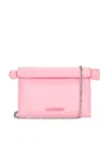 Jacquemus Leather La Petite Pochette Clutch Bag In Pink