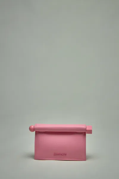 Jacquemus La Petite Pochette Rond C In Pink & Purple
