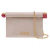 Jacquemus La Petite Pochette Rond Carré -  - Cotton - Beige In Sand