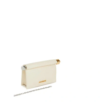 Jacquemus La Petite Pochette Rond Carré In Beige