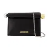 Jacquemus La Petite Pochette Rond Carré In Black