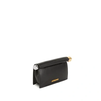 Jacquemus La Petite Pochette Rond Carré In Black