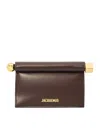 Jacquemus La Petite Pochette Rond Carre` In Brown