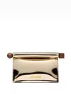 Jacquemus Gold La Casa 'la Petite Pochette Rond Carré' Clutch In Gold