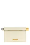 Jacquemus White Rond Carre Clutch In White