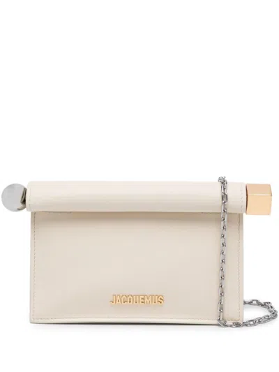 JACQUEMUS LA PETITE POCHETTE ROND CARRÉ CROSS BODY BAG