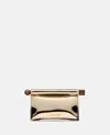 Jacquemus La Petite Pochette Rond Carre Handbag In Gold