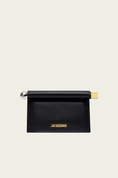 Jacquemus La Petite Pochette Rond Carre In Black
