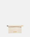 JACQUEMUS LA PETITE POCHETTE ROND CARRE LEATHER HANDBAG