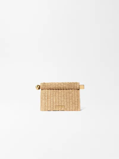 Jacquemus The Petite Rond C Mini Pouch In Brown