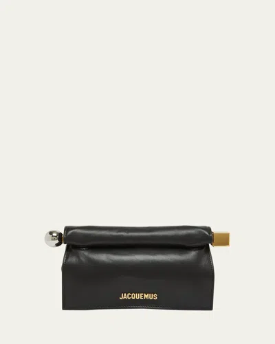Jacquemus La Petite Pochette Rond Clutch Bag In Black