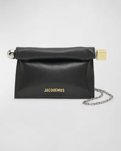 Jacquemus La Petite Pochette Rond Clutch Bag In Black