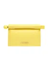 Jacquemus La Petite Pochette Rond Clutch Bag In Yellow