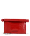 Jacquemus La Petite Pochette Rond C Clutch In Red