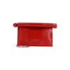 Jacquemus The Small Rond Carre Croc-embossed Leather Clutch In Red