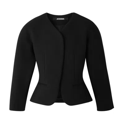 Pre-owned Jacquemus La Petite Veste Ovalo 'black' | Women's Size 36
