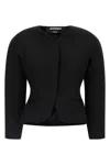 Jacquemus Women La Petite Veste Ovalo Jacket In Black