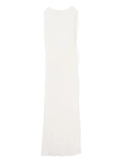 Jacquemus La Plumetis Dress In White