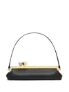Jacquemus Womens Black La Pochette Salon Leather Clutch Bag In Black  