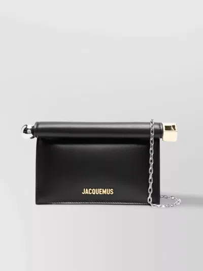 JACQUEMUS LA POCHETTE LEATHER CLUTCH BAG