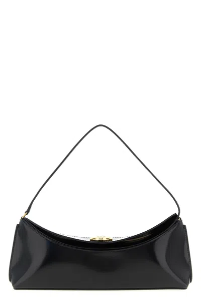 Jacquemus 'la Pochette Ovalo' Shoulder Bag In Black