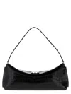 Jacquemus Le Calisson Crocodile-effect Leather Shoulder Bag In Black