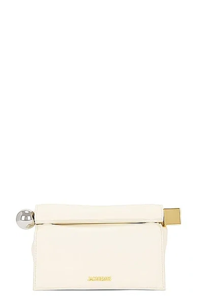 Jacquemus La Pochette Rond Care In Light Ivory