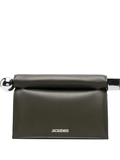 Jacquemus La Pochette Rond Carre In Brown