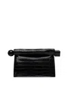 Jacquemus Black La Pochette Rond Carr Clutch In Black