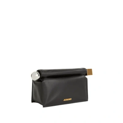 Jacquemus La Pochette Rond Carré In Black
