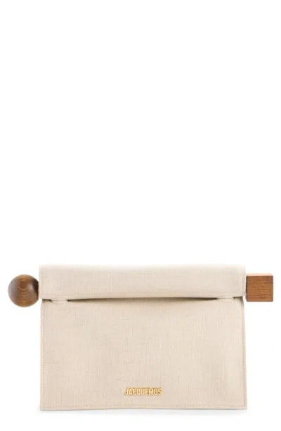 Jacquemus La Pochette Rond Carré Canvas Clutch