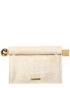 Jacquemus La Pochette Rond Carré Canvas Clutch