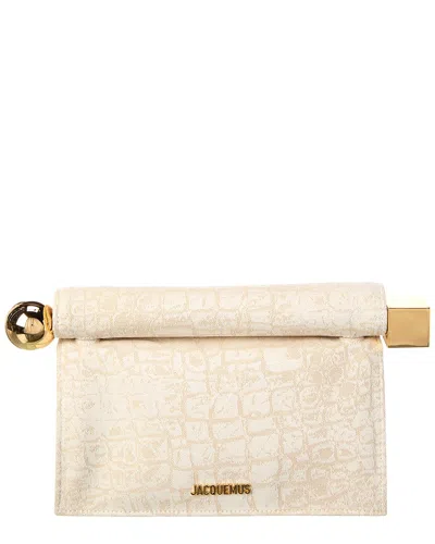 Jacquemus La Pochette Rond Carré Canvas Clutch